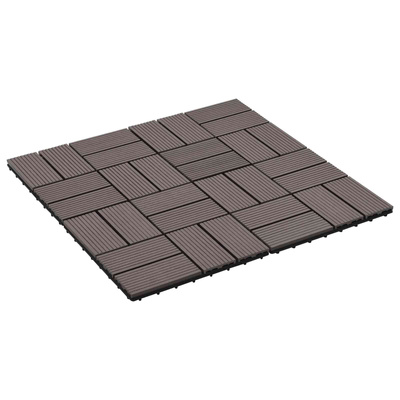 Płytka Tarasowa 11 pcs Ciemny brąz 30 x 30 cm