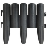 Obrzeża trawnikowe, 36 szt., antracytowe, 10 m, PP