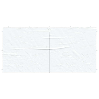 Ściana boczna namiotu na imprezy 2 pcs Biały 400 x 195 cm