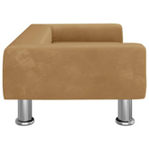 vidaXL Legowisko dla psa, brązowe, 70x45x26,5 cm, aksamitne