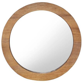 vidaXL Lustro ścienne, 60 cm, tekowe, okrągłe model standard