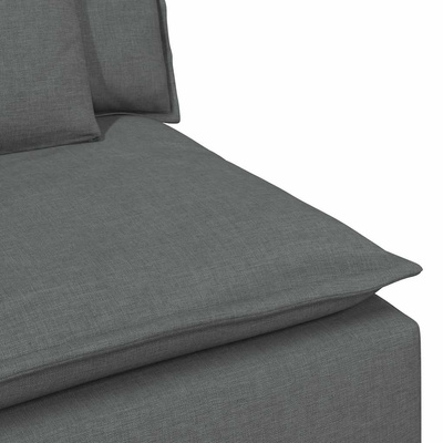 Modułowy moduł centralny sofy z poduszkami Ciemnoszary 100 cm