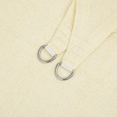 Żagiel przeciwsłoneczny, 160 g/m?, kremowy, 5x6x6 m, HDPE