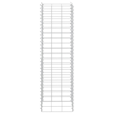 Wysokie donice gabionowe, 3 szt., 30x30x100 cm, żelazo