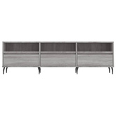 vidaXL Szafka pod TV, szary dąb sonoma, 150x30x44,5 cm