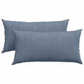 Poduszki na sofę 2 pcs Niebieski 80 x 40 cm Tkanina sztruksowa