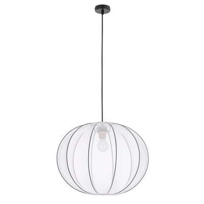 Lampa wisząca z abażurem Mellow kula 52 cm do salonu i jadalni