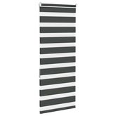 Roleta zebra, czarna, szerokość tkaniny 55,9 cm, poliester