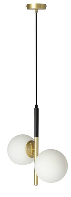 Lampa wisząca czarny mat/złota 2xE14 Duo 32-01269