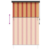 Roleta Wielokolorowe 60 x 250 cm Materiał i Aluminium