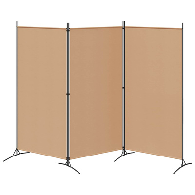 3-panelowy parawan Beżowy 260 x 180 cm tkanina