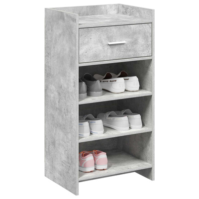 Szafka na buty z szufladą Betonowy szary 48 x 36 x 92 cm