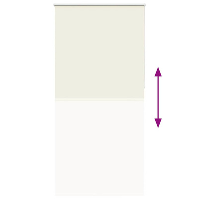 Roleta zaciemniająca Off White 95x230 cm Szerokość tkaniny