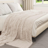 Koce narzutowe 6 pcs Beżowy 270 x 240 cm Polar