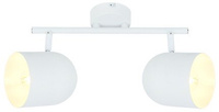 Lampa listwa ścienna/sufitowa biała 2xE27 Azuro 92-63250