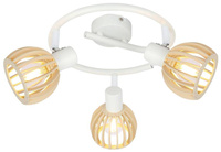 Lampa sufitowa Candellux 98-68125 spirala E14 biały drewno
