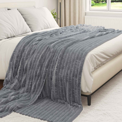 Koce narzutowe 6 pcs Ciemnoszary 240 x 220 cm Polar