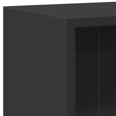 Szafka, czarna, 60x24x76 cm, materiał drewnopochodny