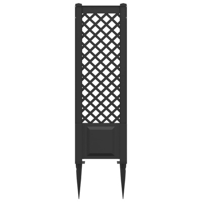 Trellis z gwoździem antracytowy 43 x 6 x 165 cm PP