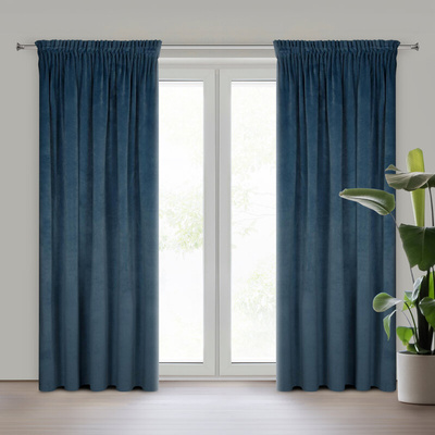 Zasłona Villa granatowa 140x270