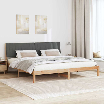Ramka łóżka Brązowy 200 x 200 cm Lite drewno sosnowe