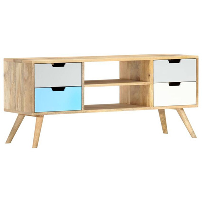 Szafka pod TV, 110 x 35 x 48 cm, lite drewno mango vidaXL