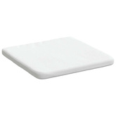 Poduszki na siedziska 4 pcs Biały 40 x 40 x 3 cm tkanina