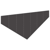 Krawężnik do trawnika 100 x 45 cm Stal Czarny
