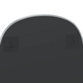 vidaXL Lustro ścienne, srebrne, 60x40 cm