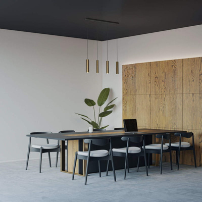 Lampa Wiszaca cztery złote tuby GU10 Abruzzo Trotti