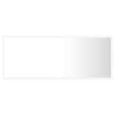vidaXL Lustro łazienkowe z LED, białe, 100x8,5x37 cm, akryl