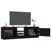 vidaXL Szafka pod TV, czarna, 120x30x35,5 cm, materiał drewnopochodny