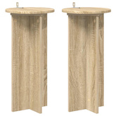 Stojak na rośliny 2 pcs dąb Sonoma 29,5 x 29,5 x 60 cm
