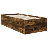Ramka łóżka Dąb wędzony 75 x 190 cm Drewno inżynieryjne