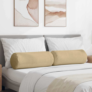 Poduszki Wałkowe 2 pcs Szary zielony ? 25 x 70 cm