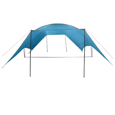 Wodoodporny tarp do campingu niebieski 695 x 580 x 200 cm