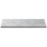 Stopień Prostokątny 10 pcs Srebrny 60 x 18 x 2,5 cm Aluminium