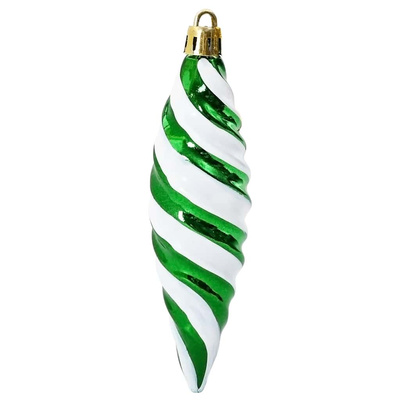 Świąteczna kula w spiralnym kształcie 40 pcs Zielony