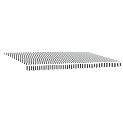 Zwijana markiza, antracytowo-biała, 5x3 m, tkanina i aluminium