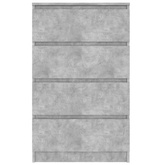 vidaXL Komoda, szarość betonu, 60x35x98,5 cm, materiał drewnopochodny