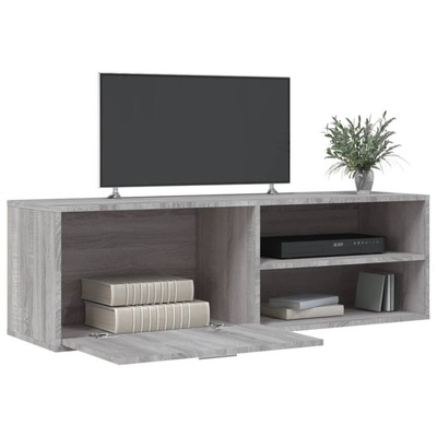 vidaXL Szafka pod TV, szary dąb sonoma, 120x34x37 cm