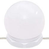 Szafka z lustrem i LED, biała z połyskiem, 76x15x55 cm