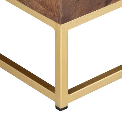vidaXL Szafka pod TV, 138x30x46 cm, lite drewno mango