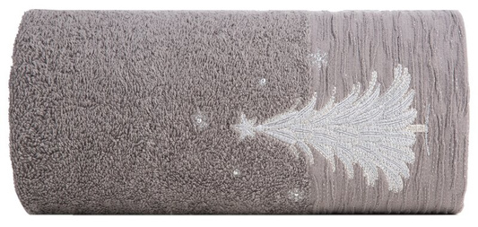 RĘCZNIK ŚWIATECZNY JOY1 70 X 140 CM STALOWY