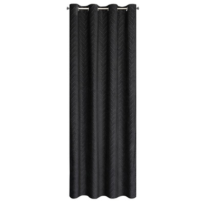 Zasłona Isla czarna 140x250