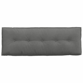 Poduszka na plecy Ciemnoszary 140 x 50 cm Tkanina mikrofibrowa