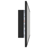 vidaXL Lustro łazienkowe z LED, szare, 90x8,5x37 cm, akryl