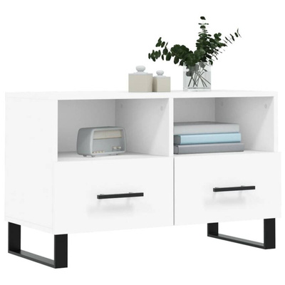 vidaXL Szafka pod TV, biała, 80x36x50 cm, materiał drewnopochodny wariant 13