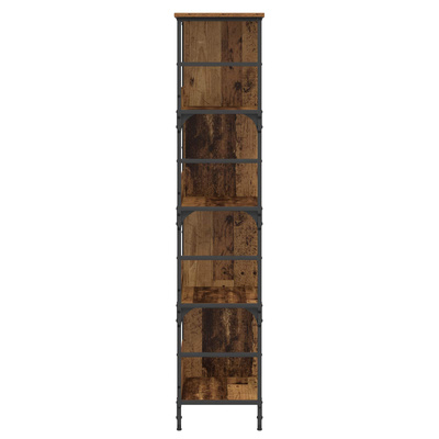Półka na książki 4 poziomy 78,5 x 33 x 153 cm metal PB