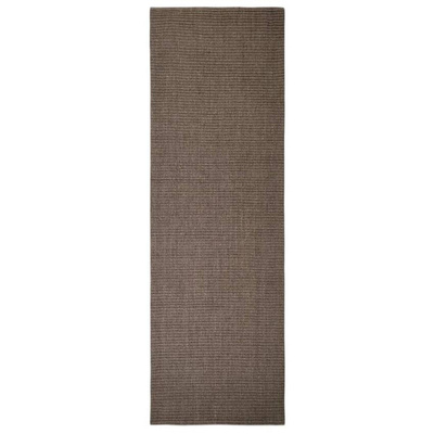 vidaXL Dywanik, naturalny sizal, 80x250 cm, brązowy